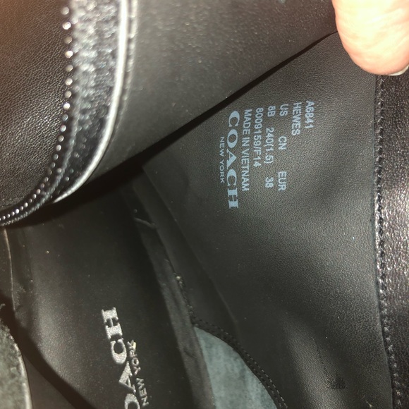 🎉SOLD🎉 COACH Hewes Safari Black Ankle Booties - Picture 3 of 7